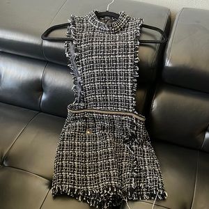 Zara tweed romper